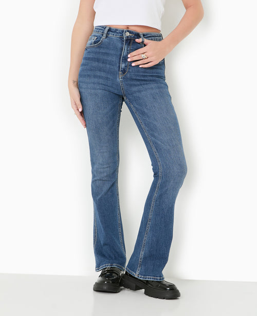 Jean flare taille haute - PIMKIE - 5