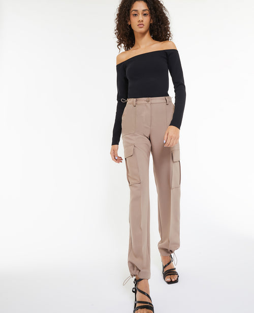 Pantalon cargo avec élastiques coulissés - PIMKIE - 6