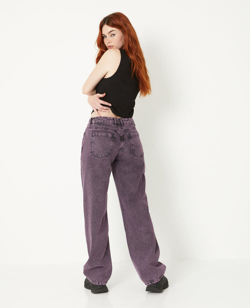 Jean wide taille basse effet dirty - PIMKIE - 4