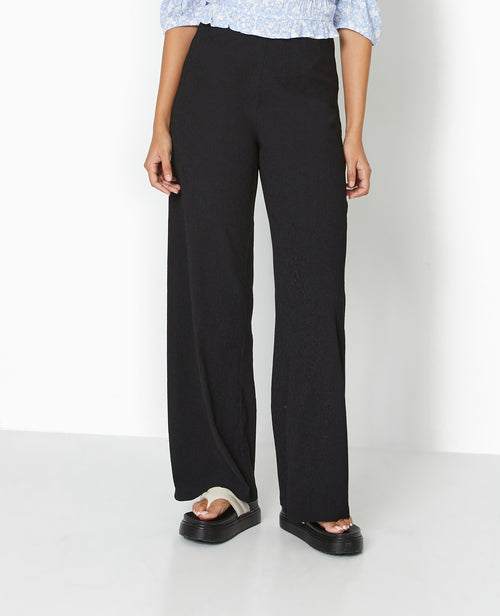 Pantalon large et fluide en tissu effet froissé - PIMKIE - 1