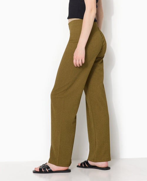 Pantalon large et fluide en tissu effet froissé - PIMKIE - 3