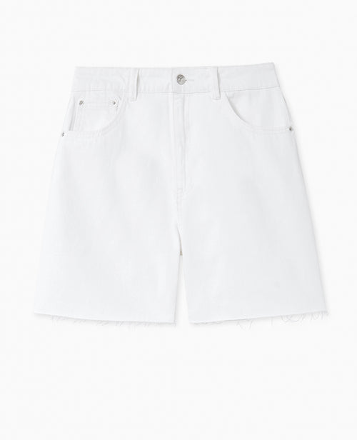 Short en jean taille haute avec bas coupés - PIMKIE - 4