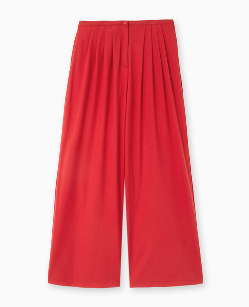 Pantalon large et droit avec pinces - PIMKIE - 4
