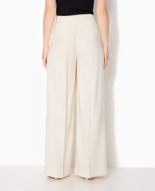 Pantalon large et droite en tissu fluide - PIMKIE - 6