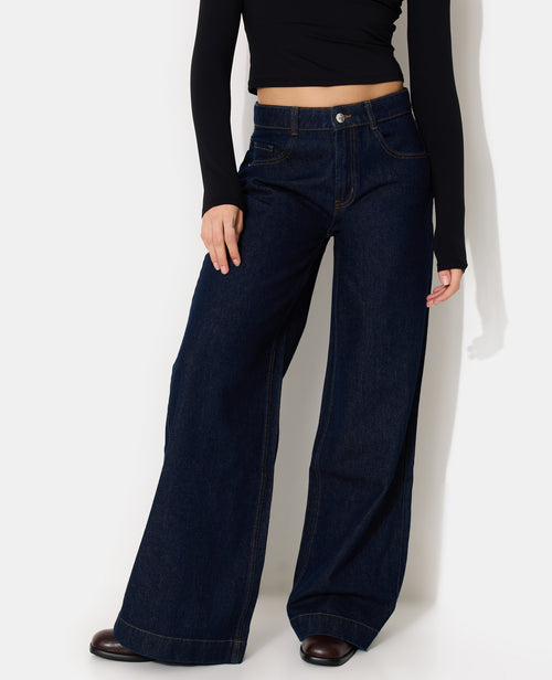 Jean wide taille medium - PIMKIE - 5