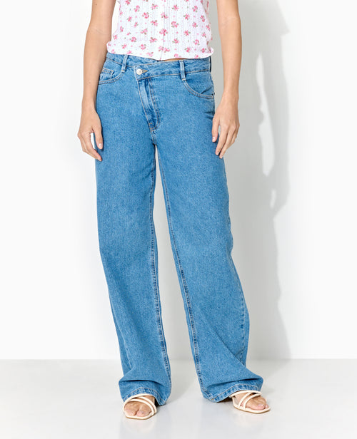 Jean straight taille croisée - PIMKIE - 5