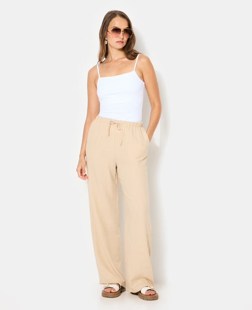 Pantalon large et droit avec lien coulissé - PIMKIE - 1
