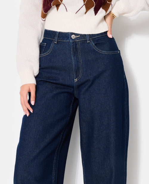 Jean barrel taille haute - PIMKIE - 3