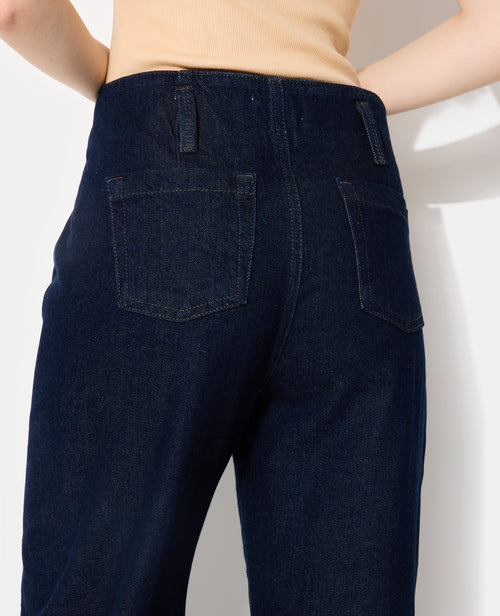 Jean barrel avec jeux de couture et bouton décalé - PIMKIE - 3