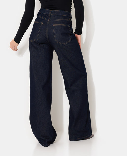 Jean wide taille haute avec boutons fantaisie - PIMKIE - 6