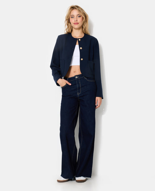 Veste droite et courte avec boutons écussons - PIMKIE - 5