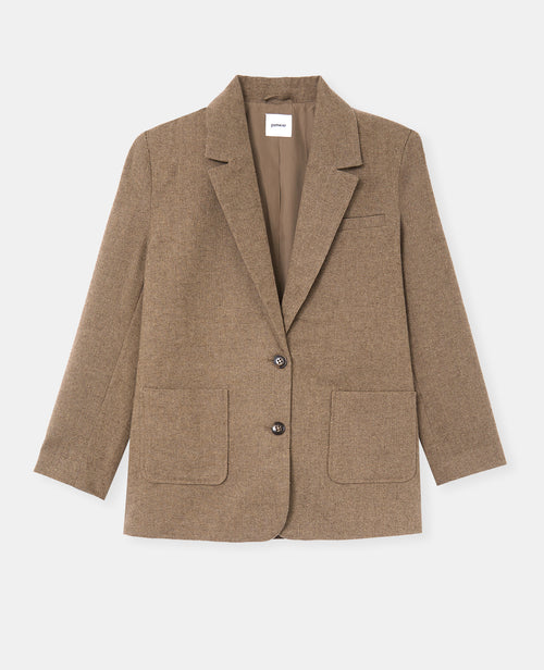 Veste blazer oversize motif chevrons - PIMKIE - 4