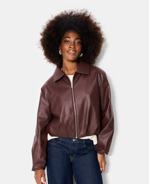 Blouson en simili forme boule - PIMKIE - 1