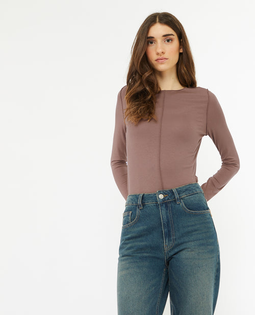 Top manches longues avec coutures apparentes - PIMKIE - 1