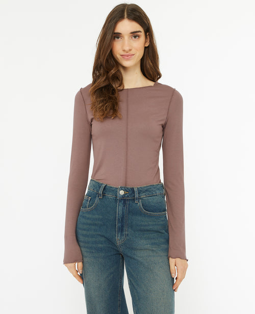 Top manches longues avec coutures apparentes - PIMKIE - 3