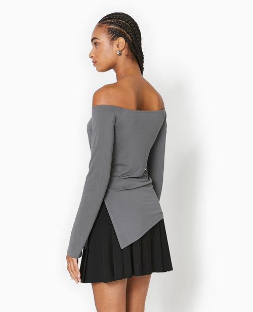 Top manches longues encolure Bardot - PIMKIE - 6