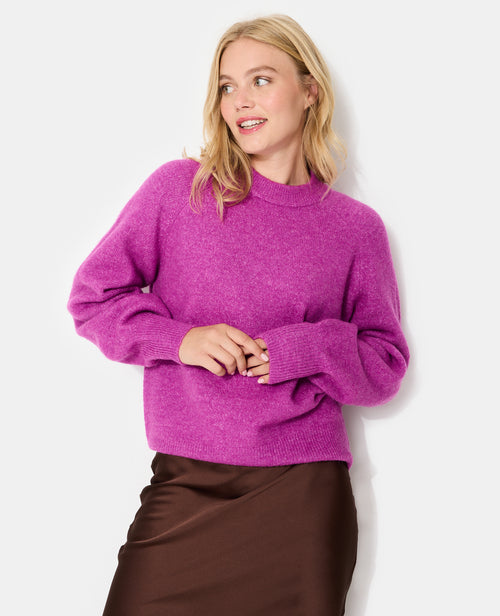 Pull oversize col rond manches raglan - PIMKIE - 5