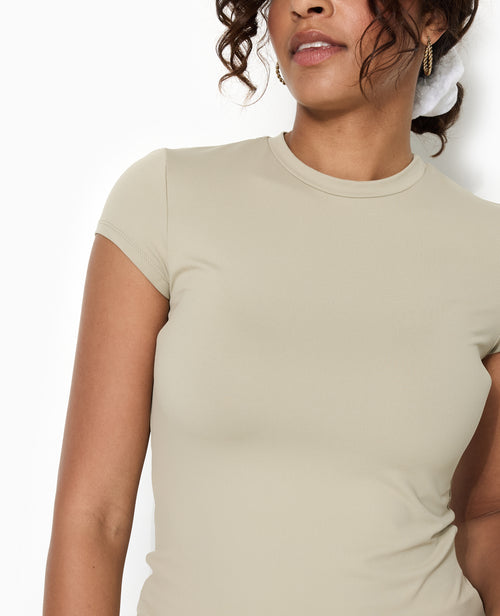 T-shirt ajusté en maille extensible - PIMKIE - 3