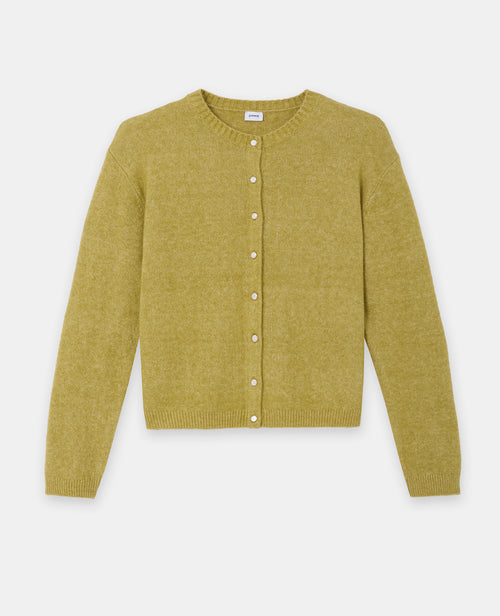 Gilet col rond avec bouton effet nacre - PIMKIE - 1