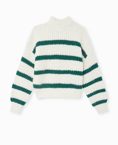 Pull grosse maille avec rayures - PIMKIE - 4