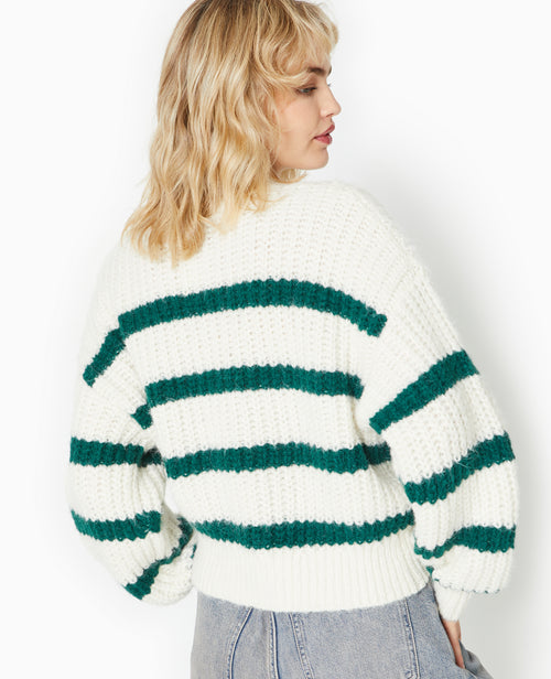 Pull grosse maille avec rayures - PIMKIE - 6