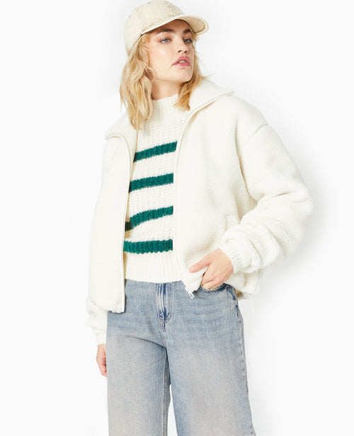 Pull grosse maille avec rayures - PIMKIE - 7