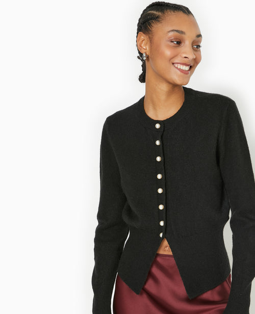 Gilet cintré avec boutons perles - PIMKIE - 1