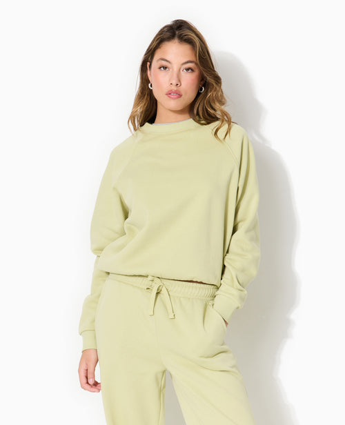 Sweat col rond avec étiquette cousue - PIMKIE - 1