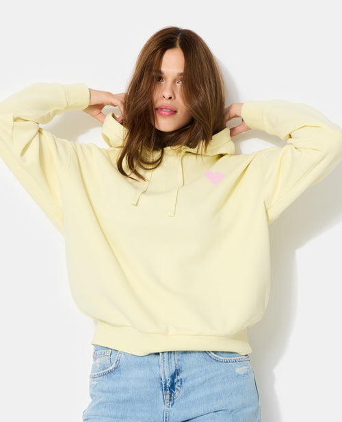 Sweat capuche avec print poitrine et dos - PIMKIE - 5