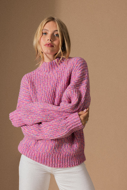 Pull oversize en grosse maille moulinée - PIMKIE - 1