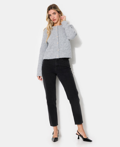 Gilet col rond avec boutons écussons - PIMKIE - 3