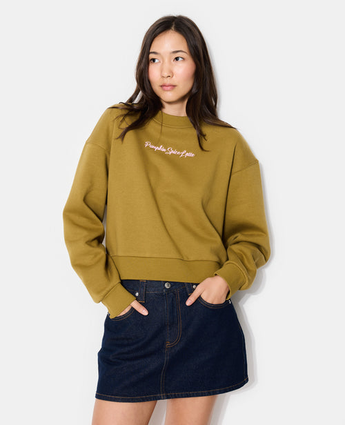 Sweat col rond avec broderie poitrine - PIMKIE - 1