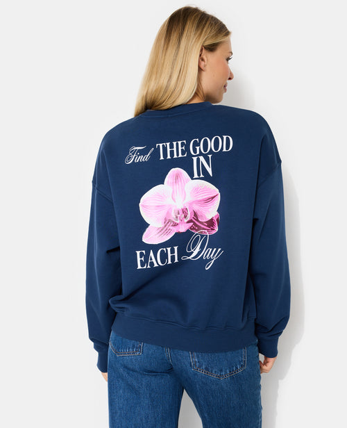 Sweat oversize avec print poitrine et dos - PIMKIE - 1