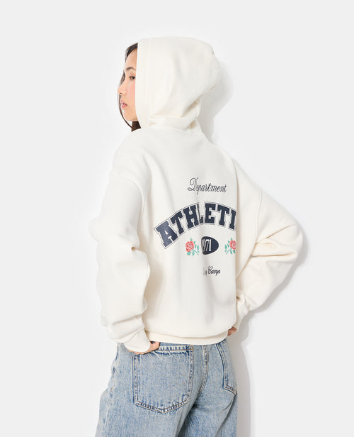 Sweat oversize capuche avec print poitrine et dos - PIMKIE - 1