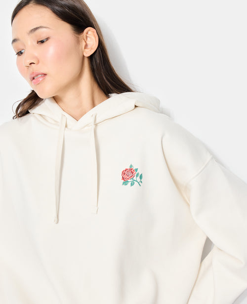 Sweat oversize capuche avec print poitrine et dos - PIMKIE - 2