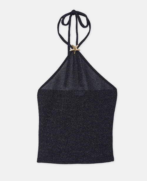 Dos-nu en maille avec fils lurex et bijou - PIMKIE - 4