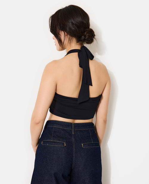 Top bandeau à croiser et à nouer - PIMKIE - 6