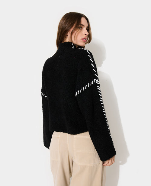 Pull ample en maille avec jeu de surpiqûres - PIMKIE - 6