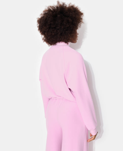 Sweat col zippé en molleton gratté - PIMKIE - 6