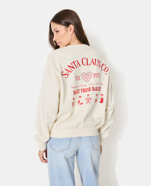 Sweat avec coeur et print Noël - PIMKIE - 1