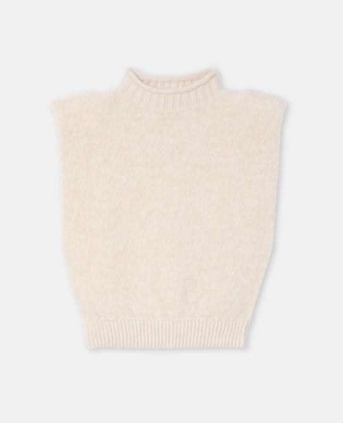 Pull sans manches maille bouclette avec épaulettes - PIMKIE - 4