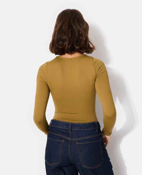 Body en maille stretch avec col asymétrique et bijou - PIMKIE - 6