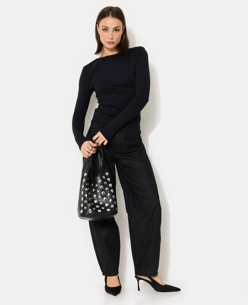 T-shirt manches longues avec épaulettes et pinces - PIMKIE - 3