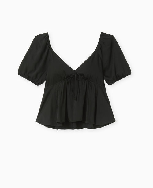 Blouse encolure V avec nœud - PIMKIE - 4