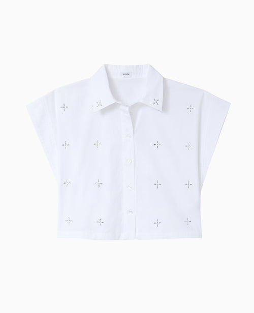 Chemise ample et courte avec strass - PIMKIE - 4