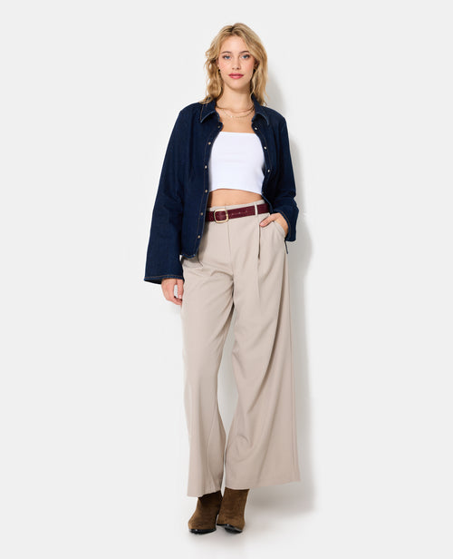 Chemise en jean stretch avec manches flare - PIMKIE - 8