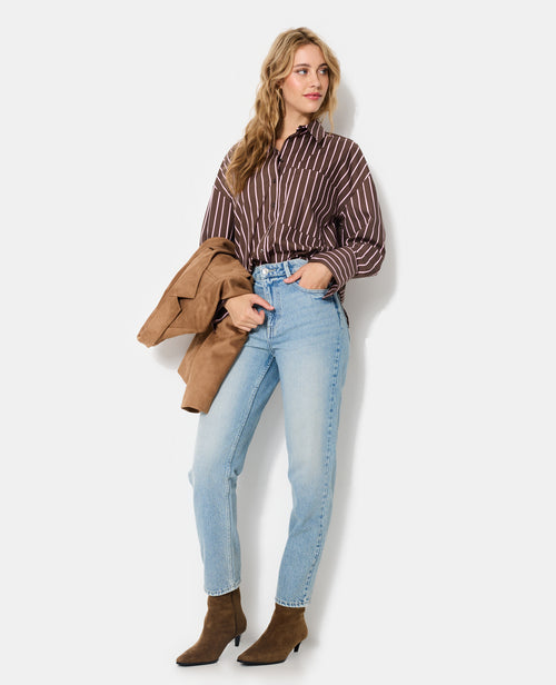 Chemise oversize avec poche motif rayures - PIMKIE - 3