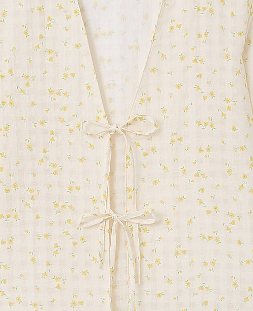 Chemise avec nouettes motif fleurs - PIMKIE - 9