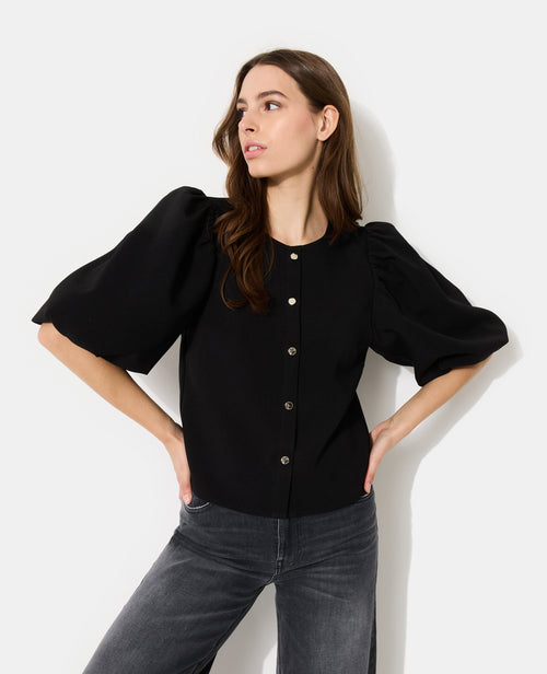 Blouse boutonnée manches ballons - PIMKIE - 1