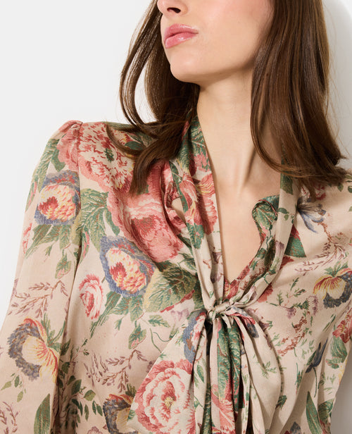 Blouse motif fleurs col lavallière - PIMKIE - 2